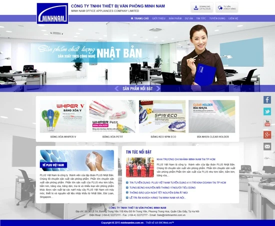 Công ty phân phối độc quyền văn phòng phẩm Plus Nhật Bản tại Việt Nam