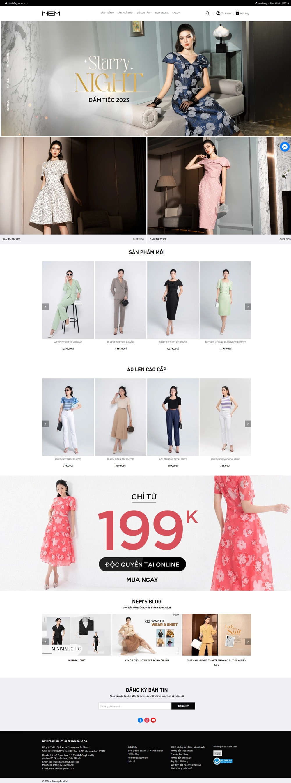 Trang TMĐT thời trang - NEM